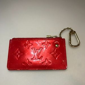 Louis Vuitton Red Patent Key Pouch
